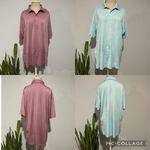 Set of 2 Peter Millar Polo Golf Shirts